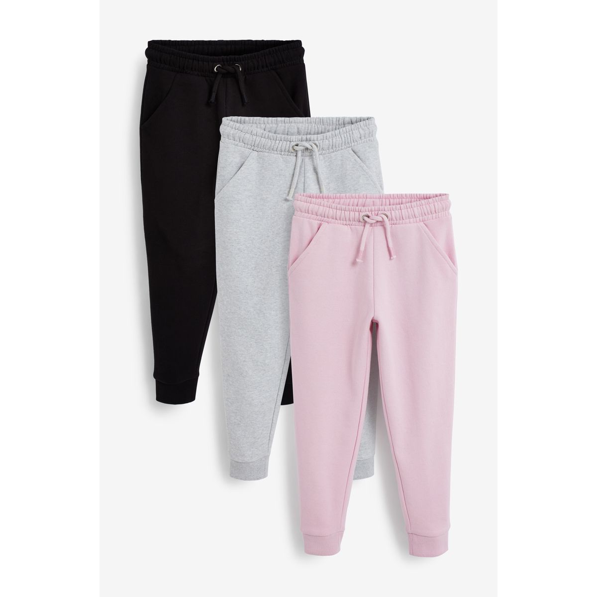 Pantalons de jogging en jersey doux, lot de 3, NEXT