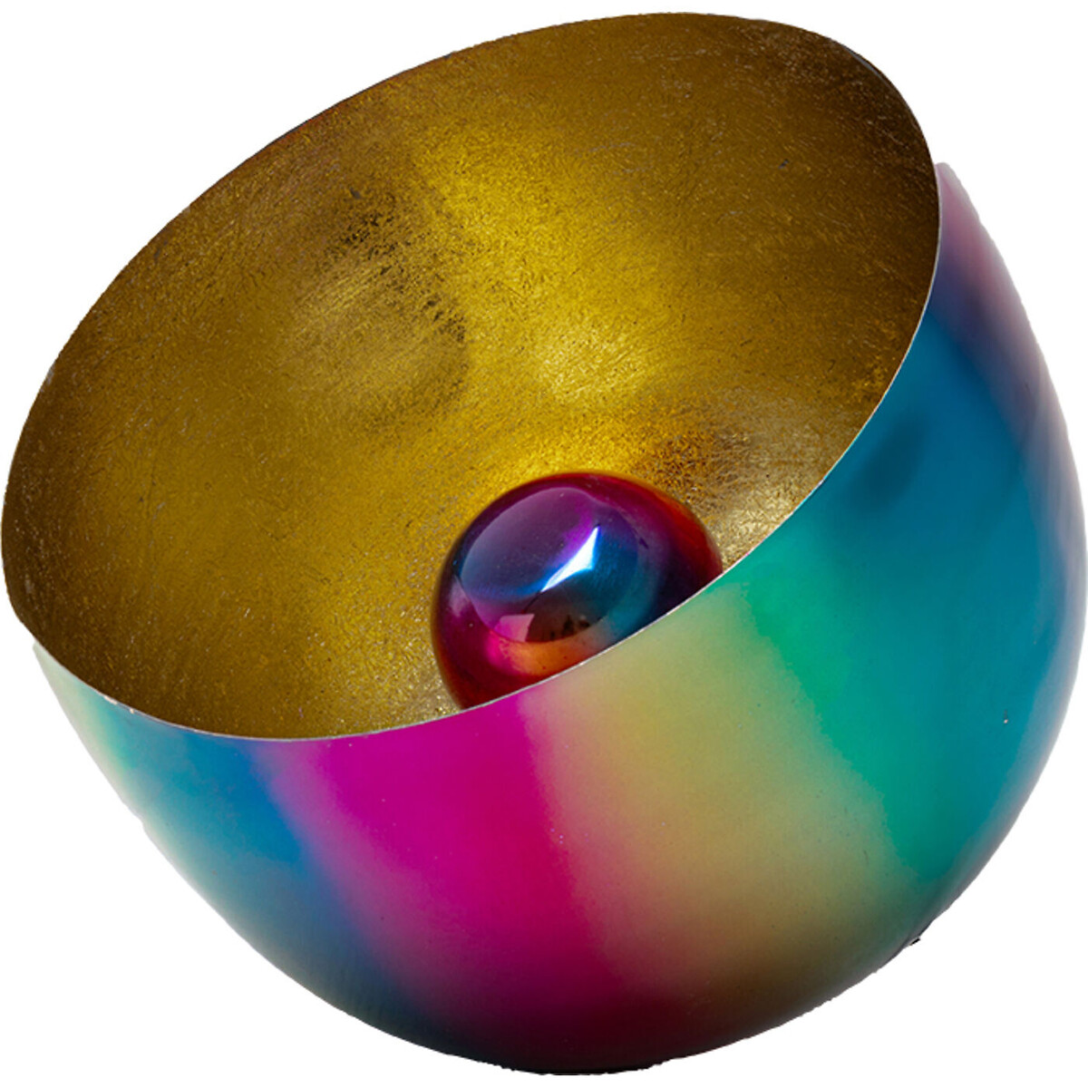 Lampadaire Rainbow dore Ø35cm, KARE DESIGN