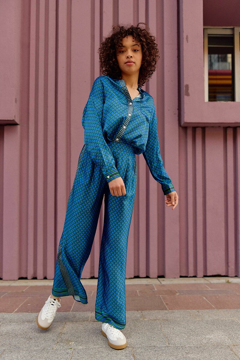 Wijde broek, gesatineerd PENNY