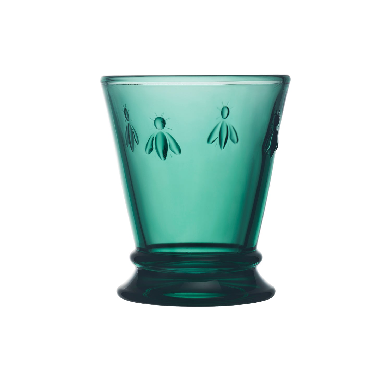 Lot 6 verres à eau émeraude, ABEILLE, LA ROCHERE