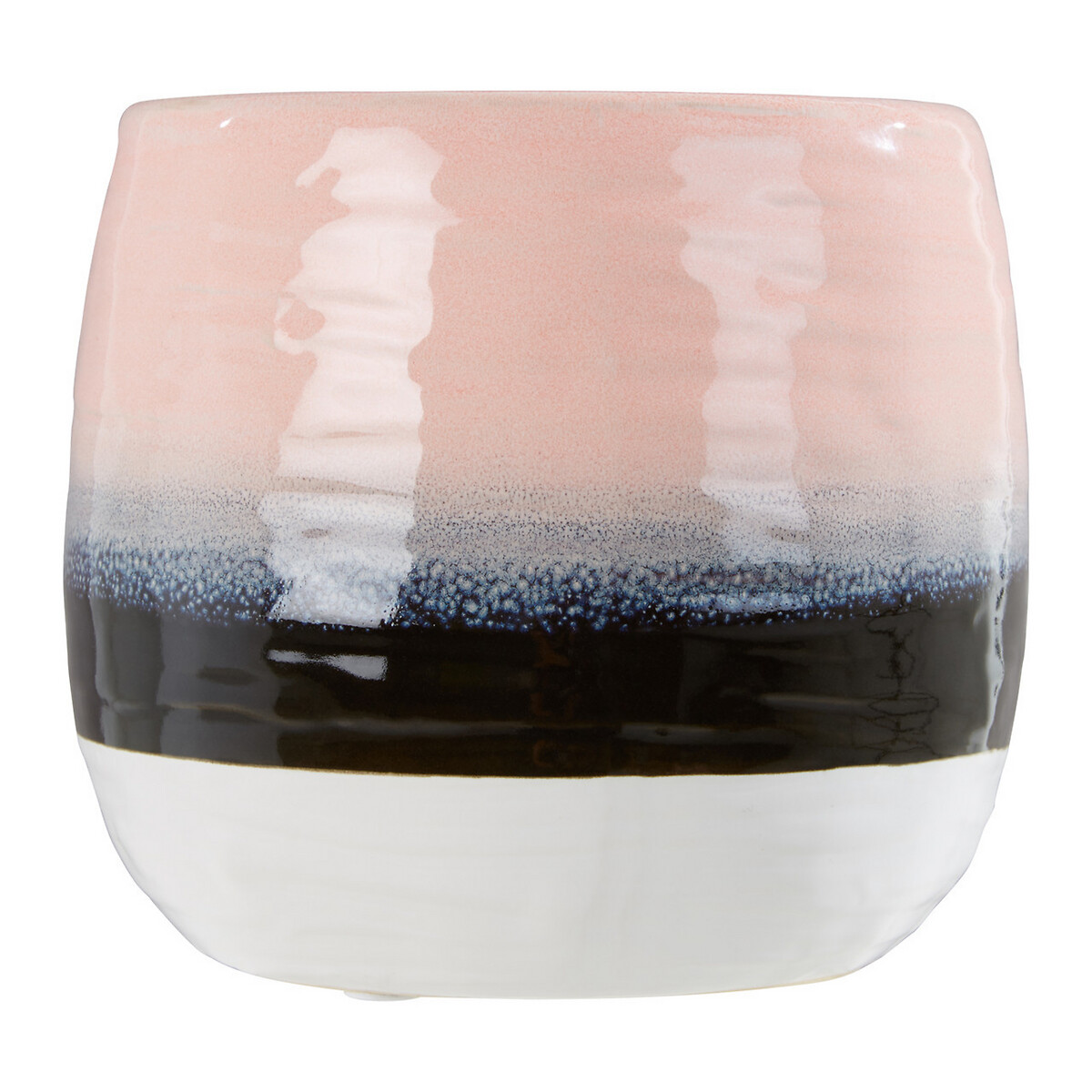17cm Pink Tie Dye Effect Planter, ÉDITÉ