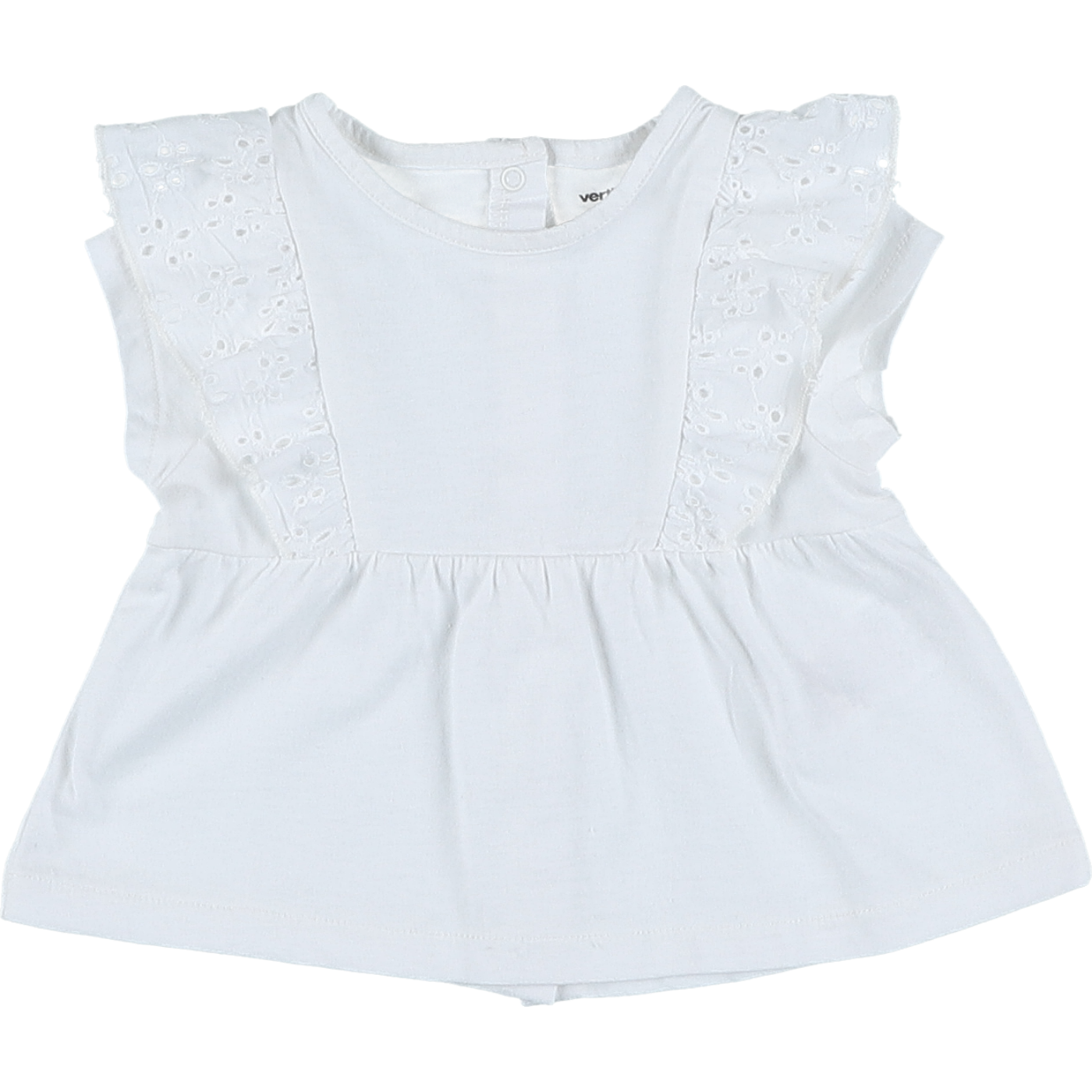 T-shirt broderie anglaise - Très bon état, VERTBAUDET