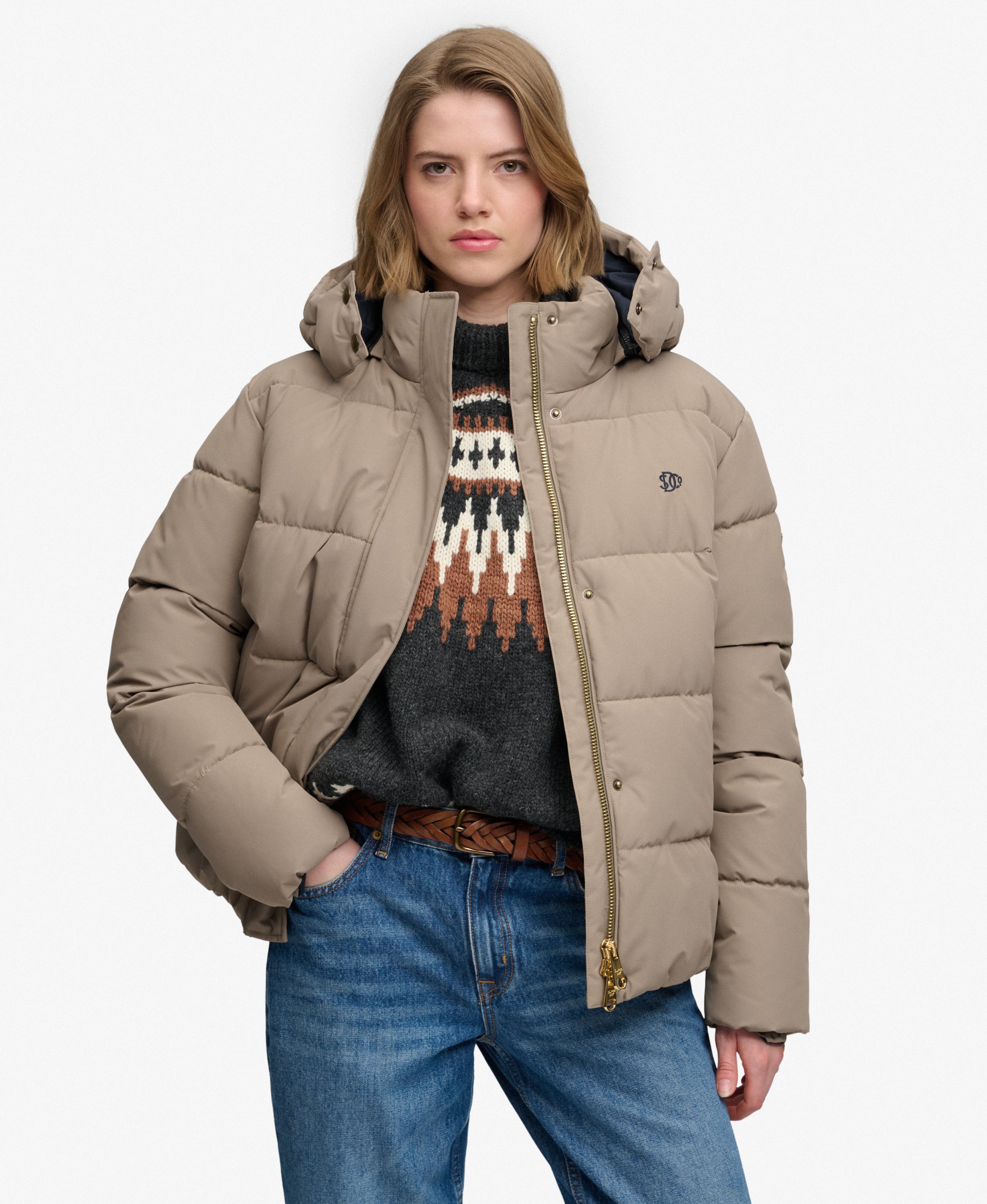 Doudoune à Capuche Premium, SUPERDRY