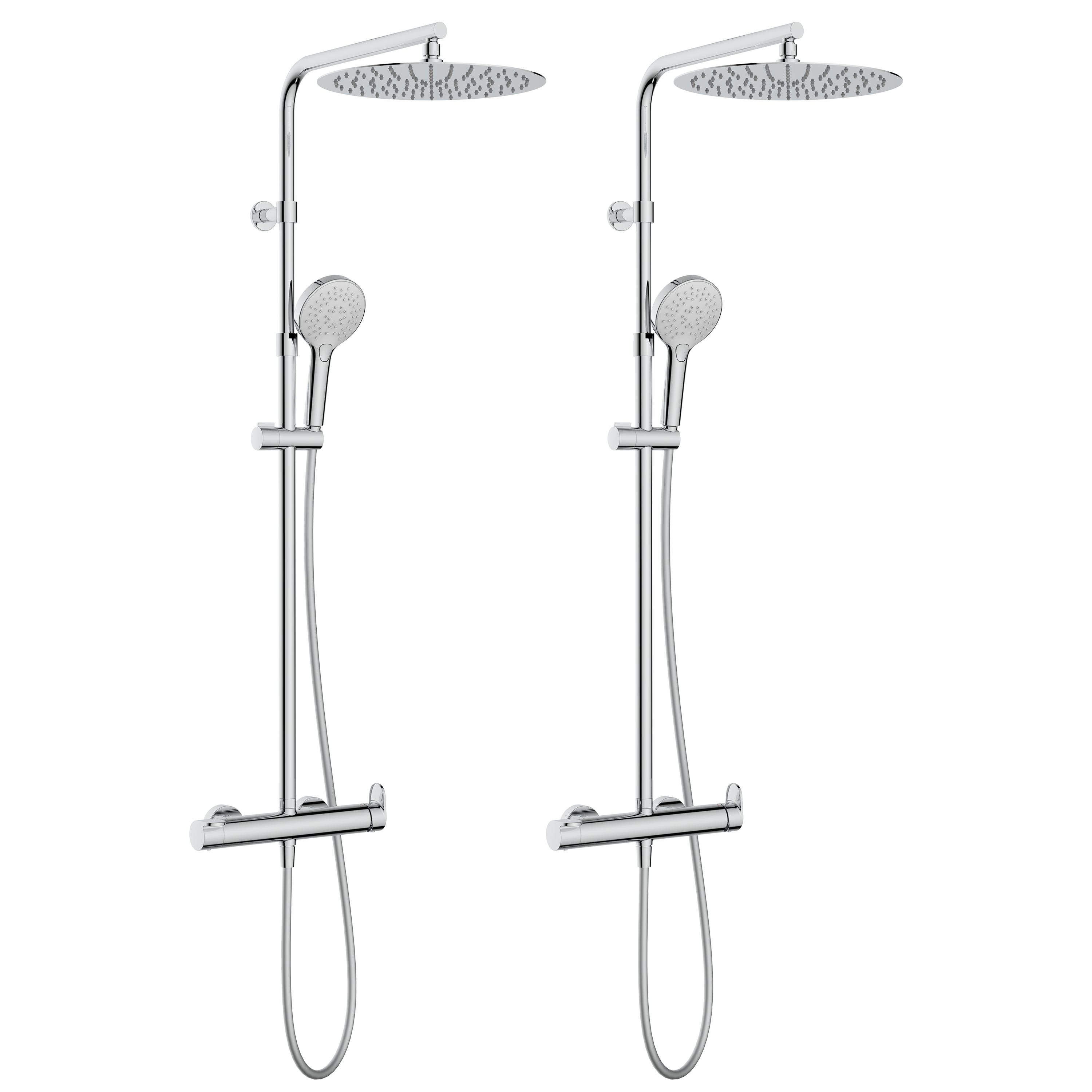 Lot de 2 colonnes de douche avec mitigeur, ICONE, SENSEA