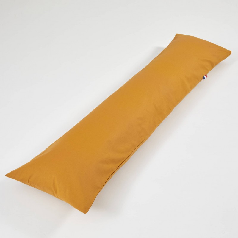 Housse de traversin plat orange (Lot de 2), LES MATELAS DE MORPHEE