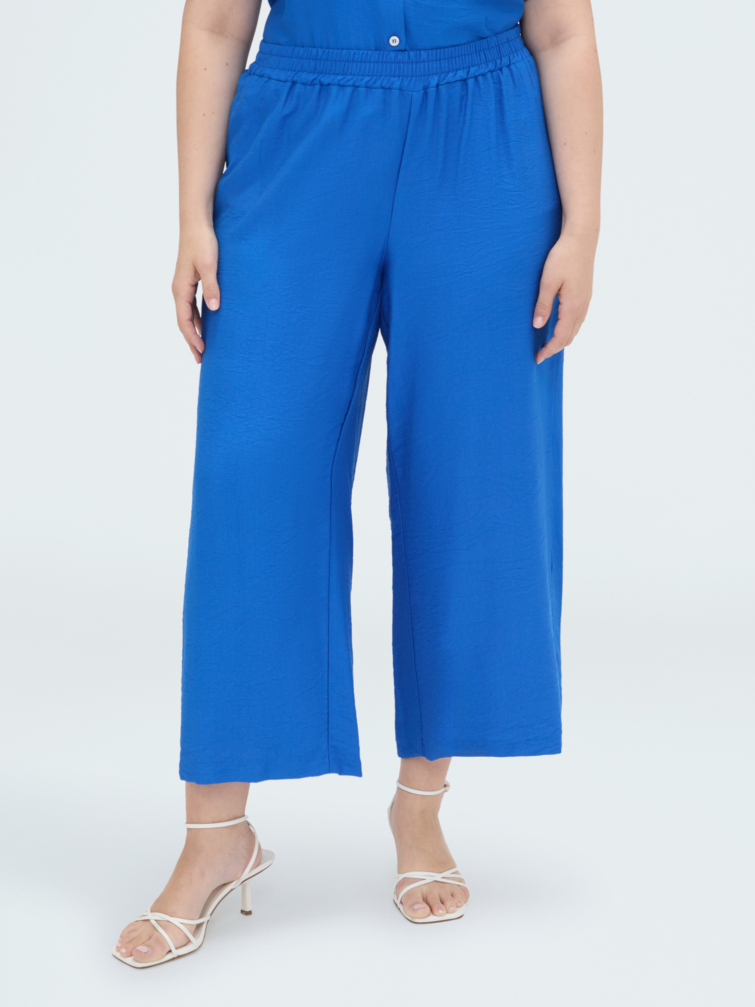 Pantalon court en viscose, FIORELLA RUBINO