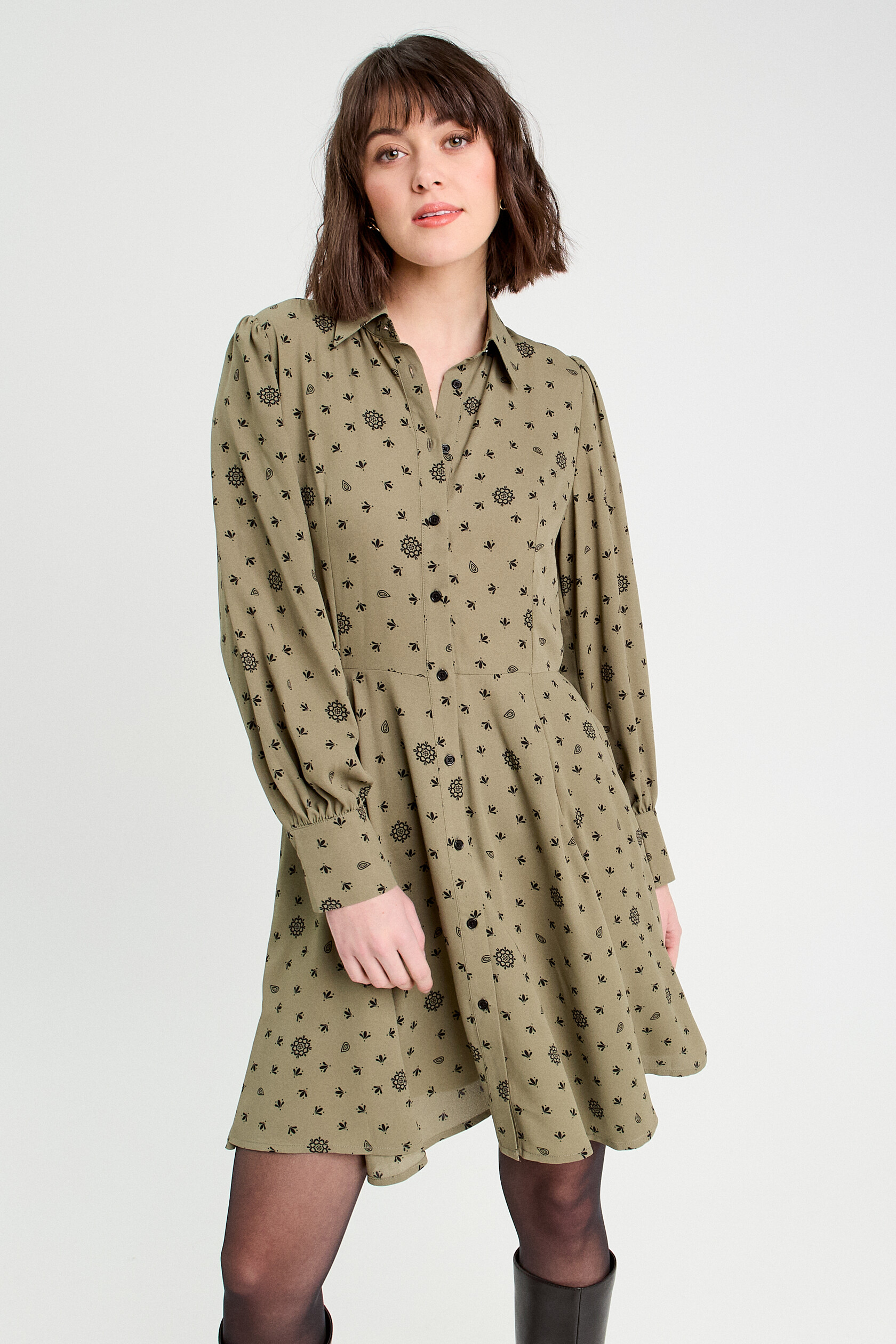 robe chemise cache cache