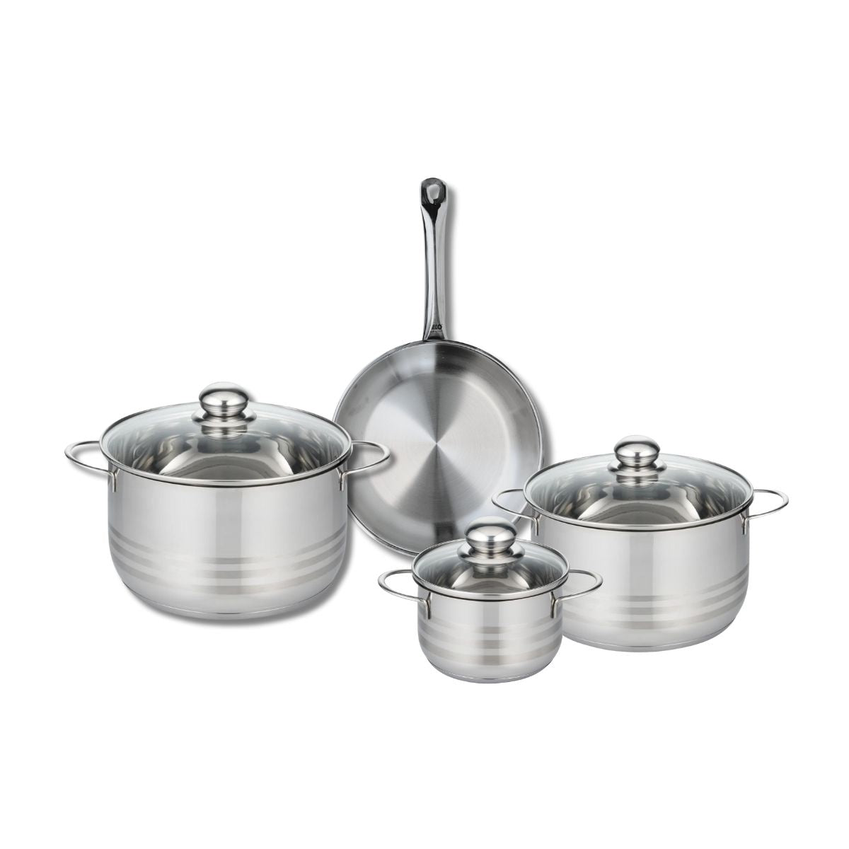 Batterie 1 poêle 24cm + 3 faitouts 14/20/24cm PROFI BRILLANT, ELO