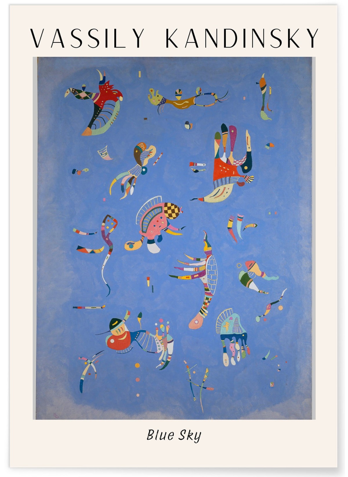 Affiche Vassily Kandinsky Blue Sky, L'AFFICHERIE