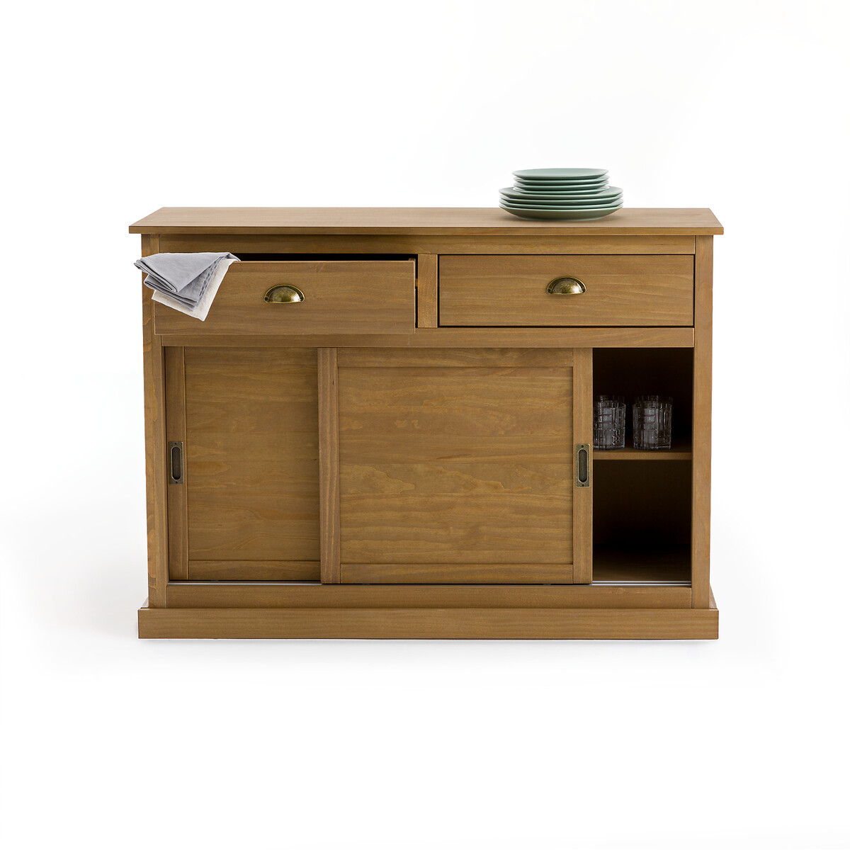 Product photograph of Lunja Double Sideboard With 2 Drawers 2 Cupboards from La Redoute UK