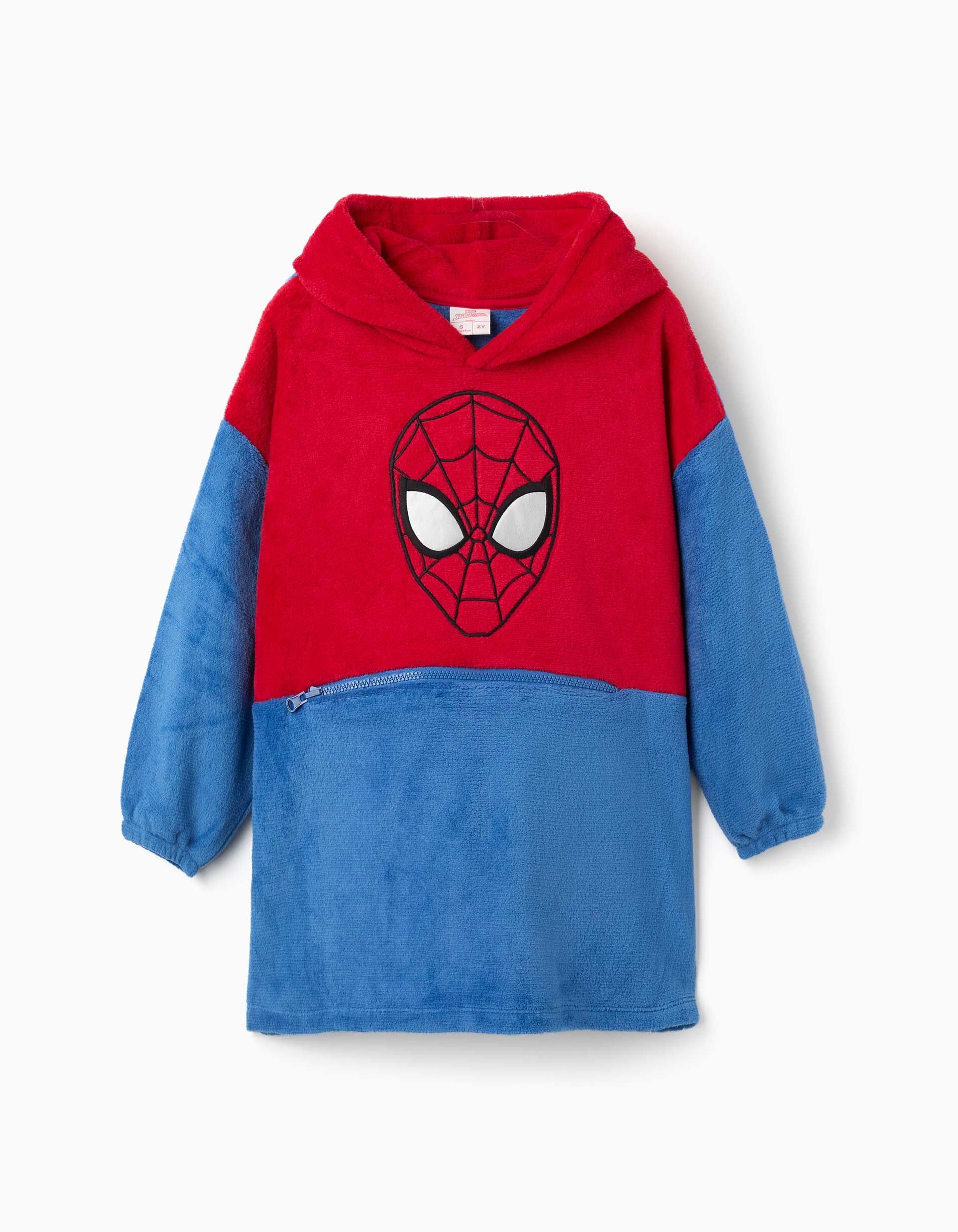 Sweat à capuche convertibible en polaire corail avec Spider-Man, ZIPPY