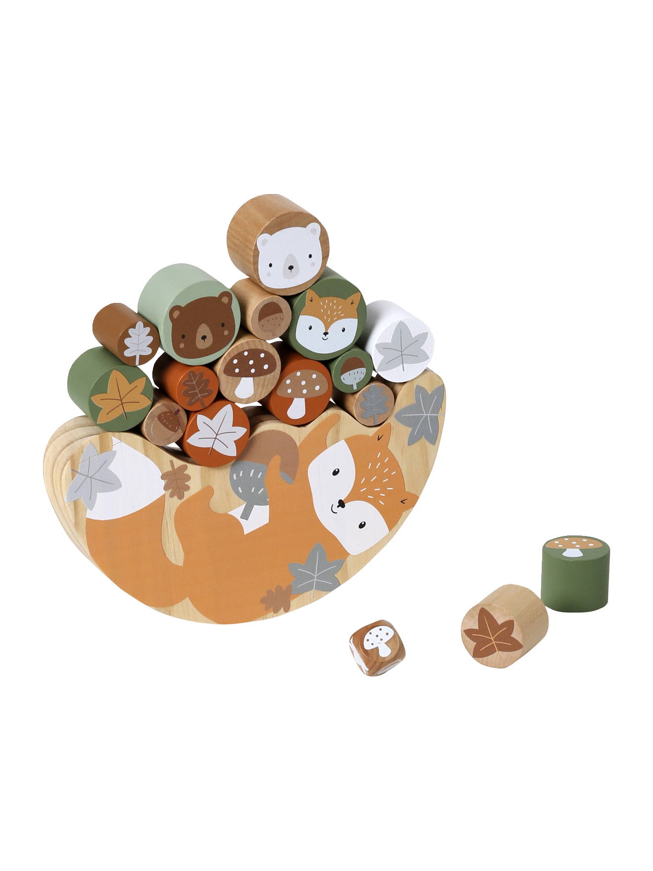 Jeu d'équilibre Renard en bois, VERTBAUDET