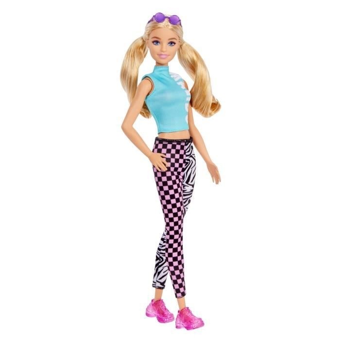 Barbie Fashionistas Legging Damier Et Zèbre, MATTEL