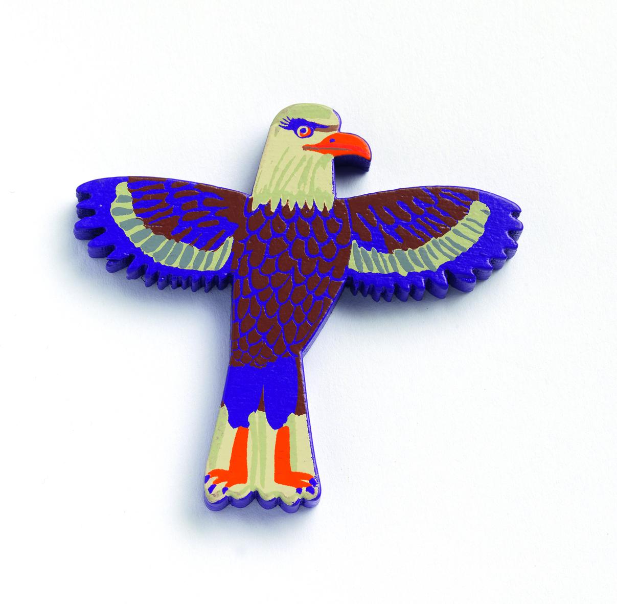 Lettre animaux en bois T, DJECO