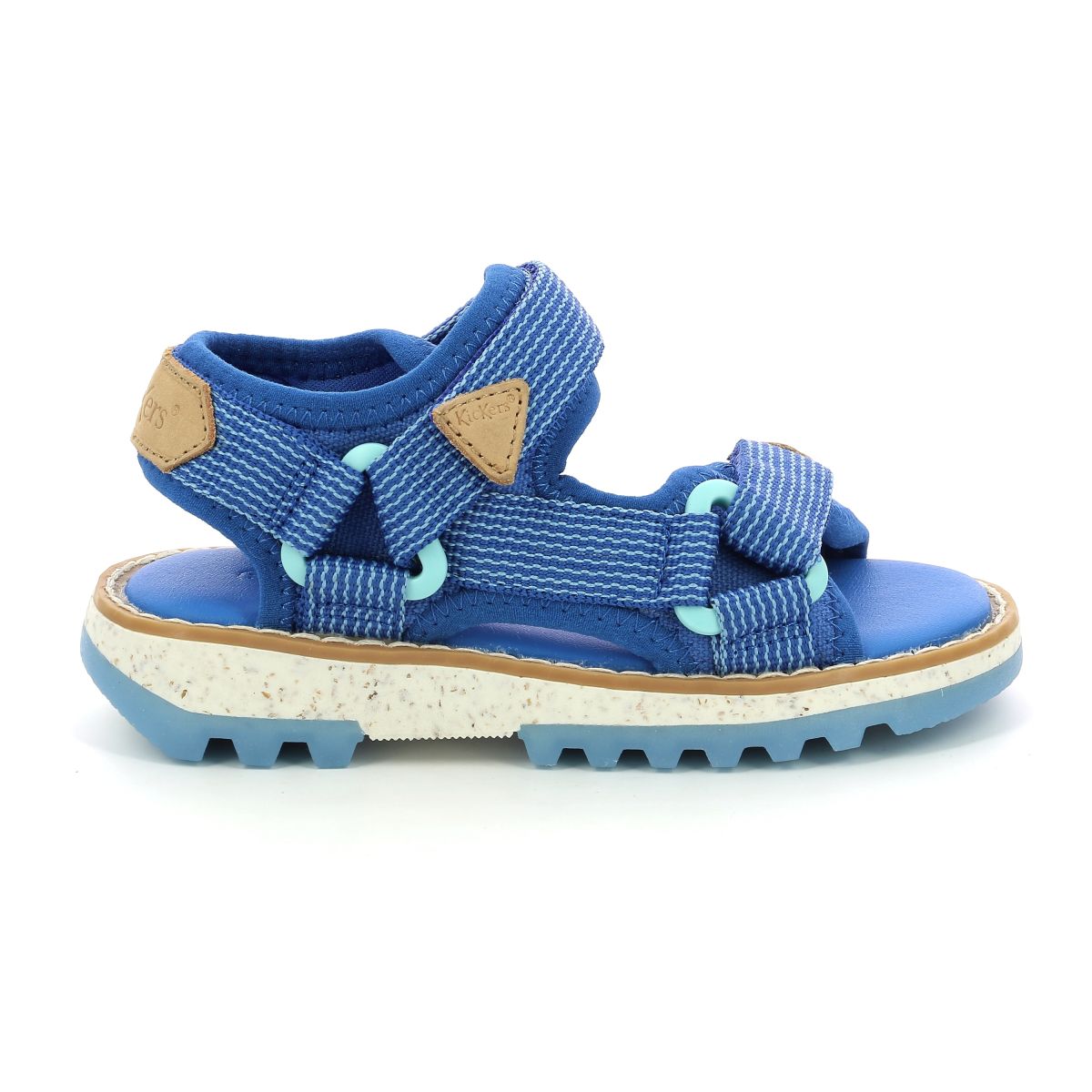 Sneakers Hautes Kickosta Marine Vert Kickers - Enfant