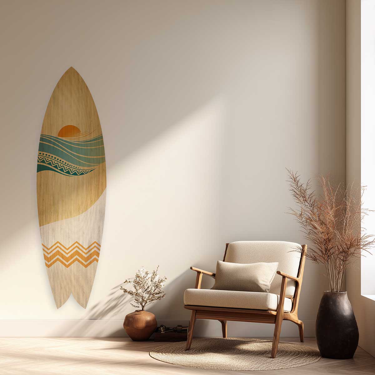 Planche de surf décorative Malibu, HEXOA