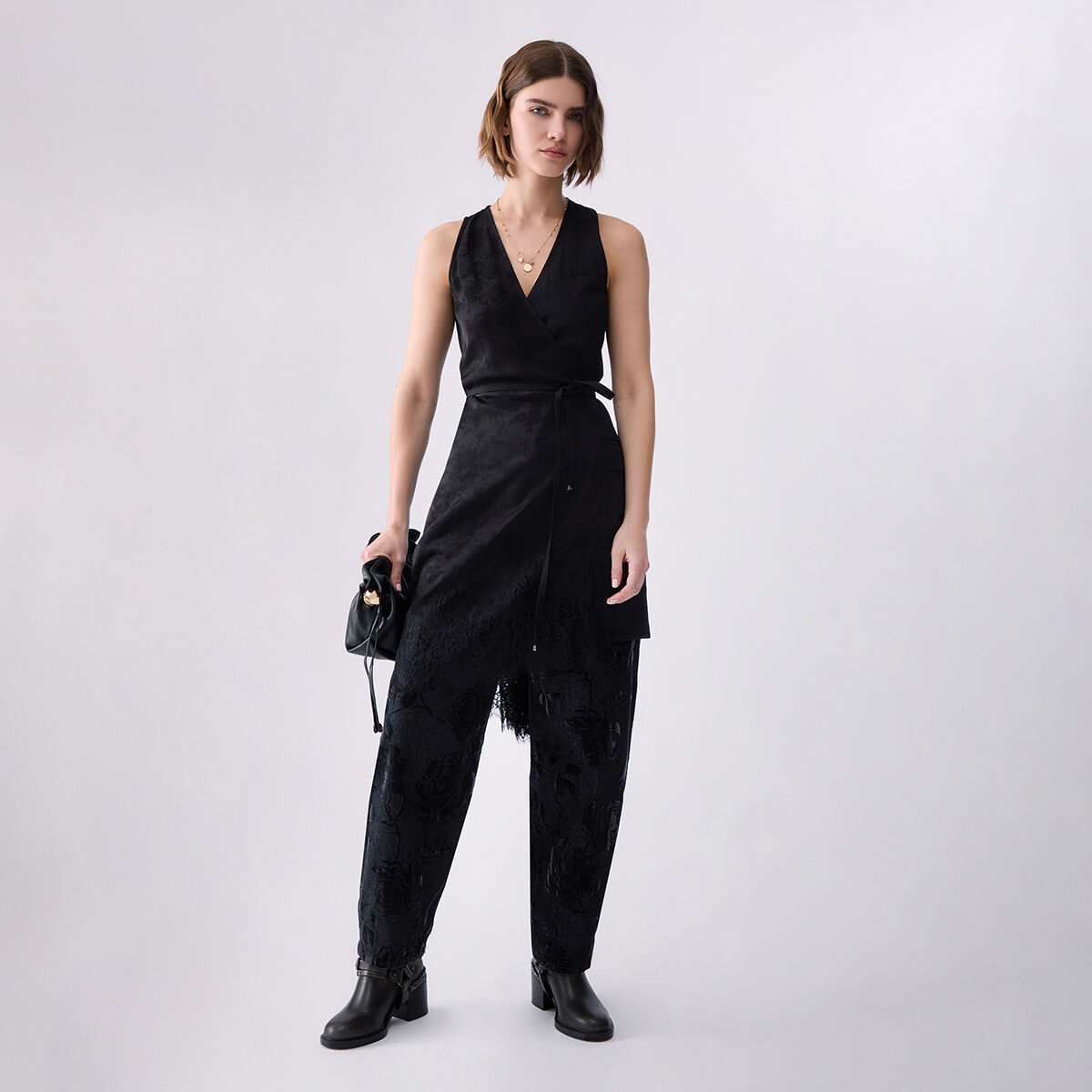 Pantalon ballon avec imprimé floqué, LIU JO