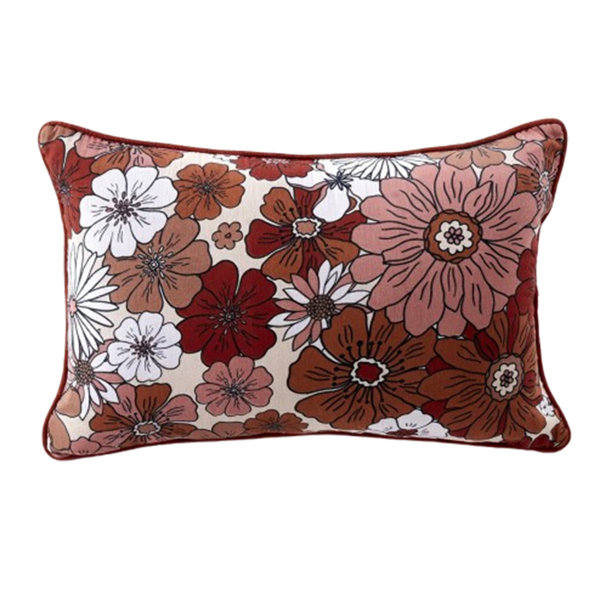 Coussin rectangulaire déhoussable 40x60 cm Gaze de Coton Florence, EDEN