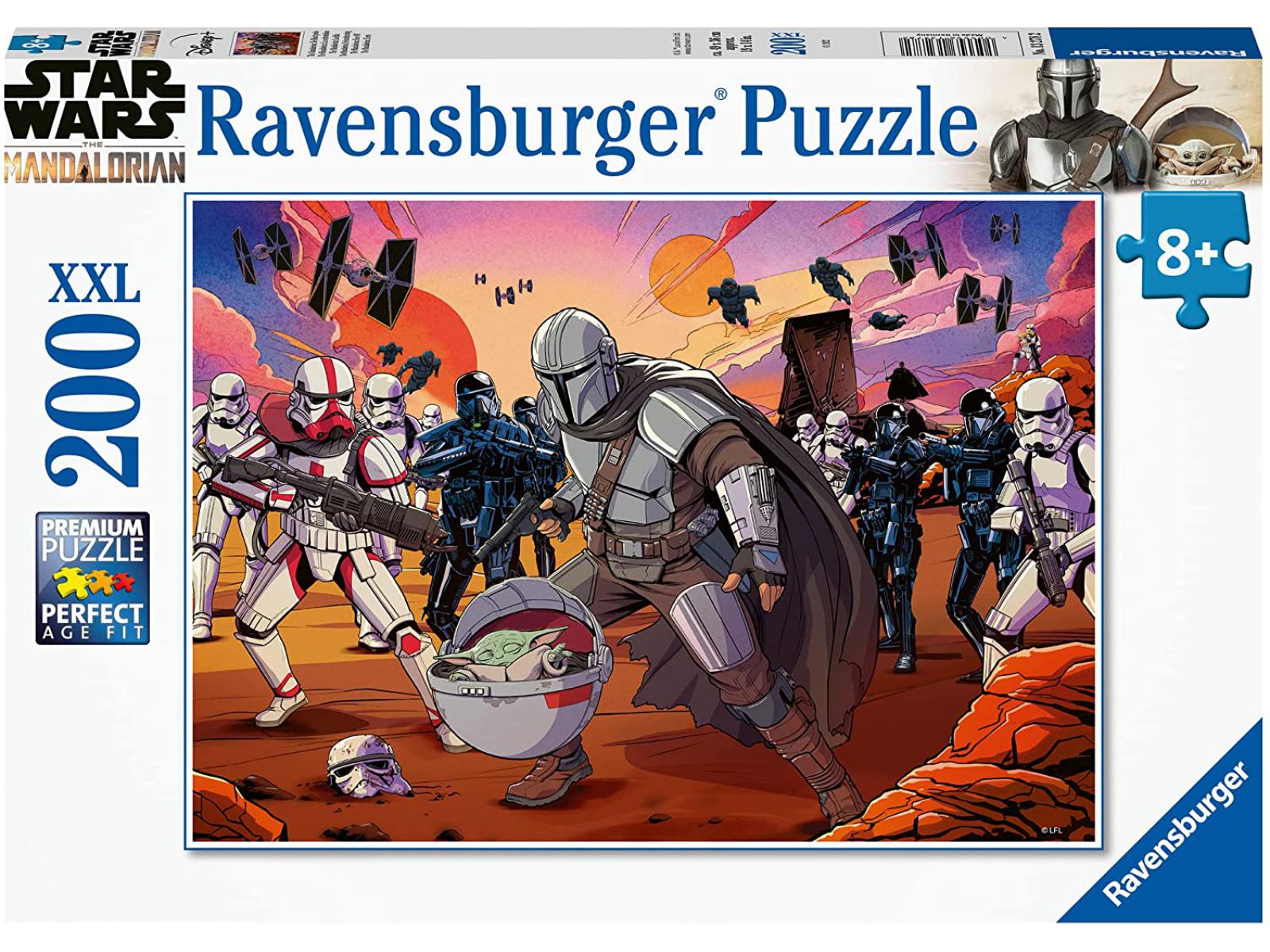 Puzzle 200 pièces XXL - La confrontation / Star Wars The Mandalorian, RAVENSBURGER