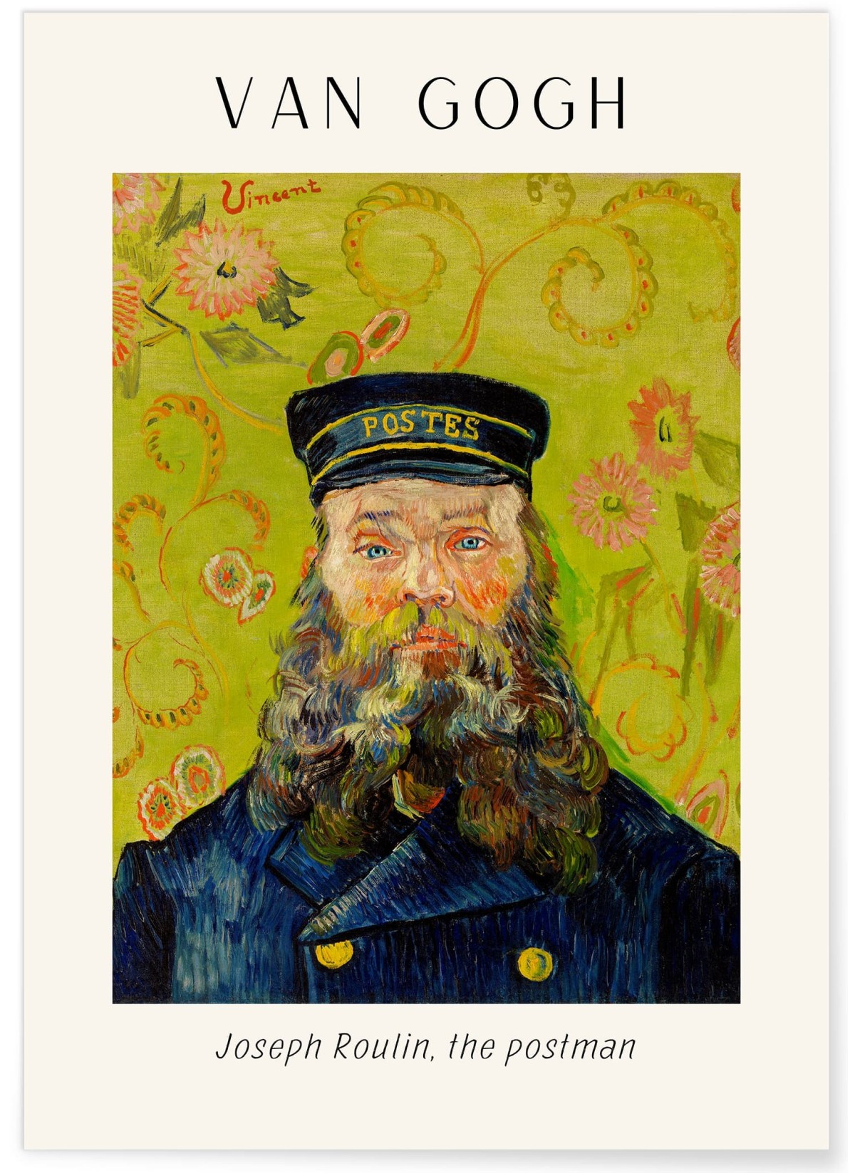 Affiche Van Gogh - Joseph Roulin, the postman, L'AFFICHERIE
