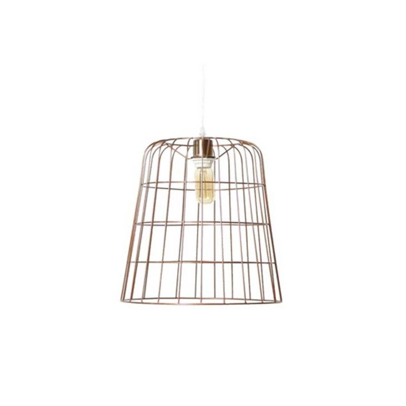 lustre sejour panier cuivre loft diametre 35