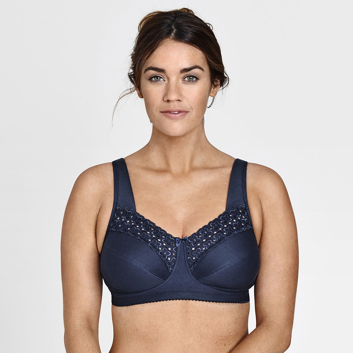 Cotton mix minimiser bra without underwiring Miss Mary Of Sweden La Redoute