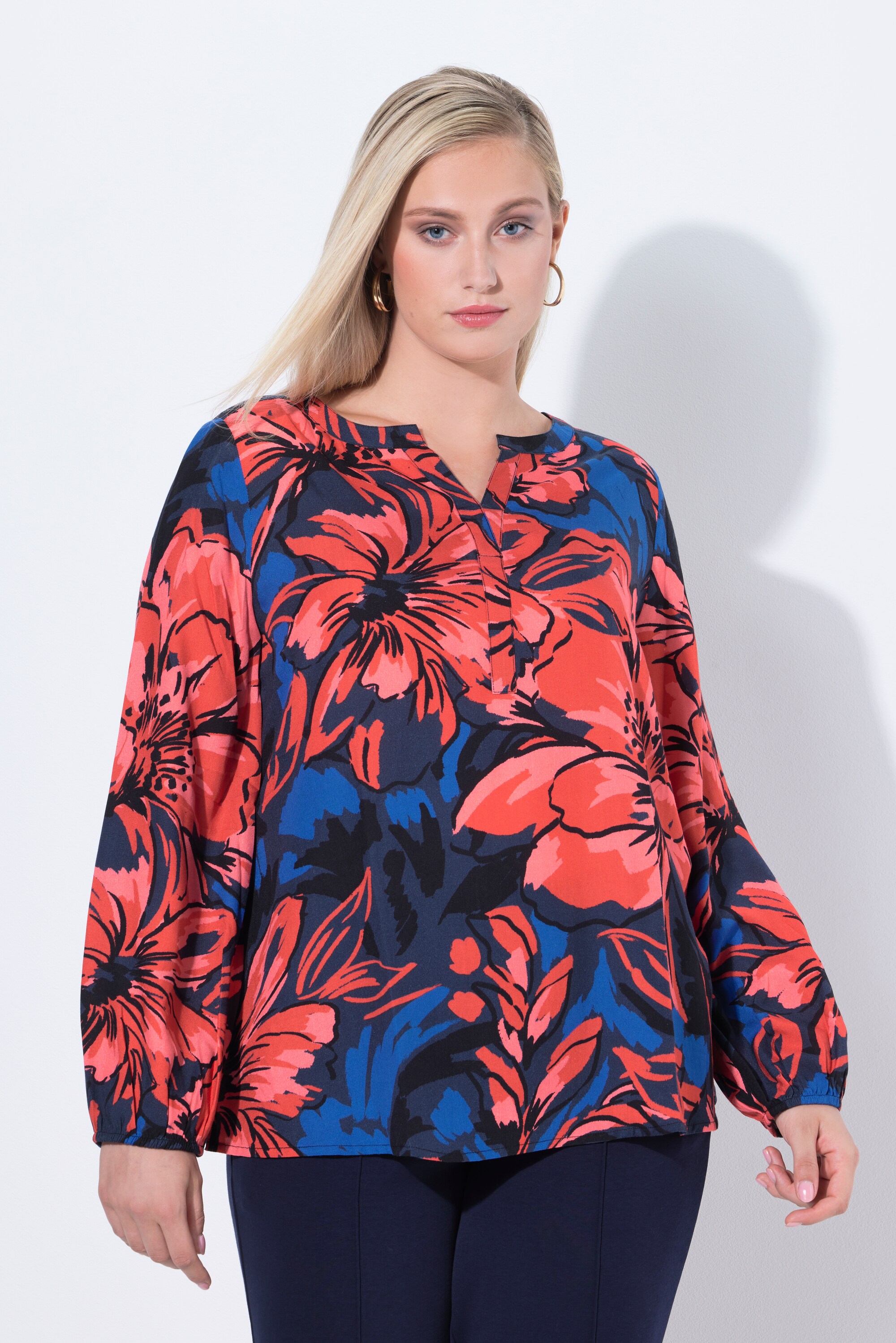 Tunique à fleurs, ligne A, ULLA POPKEN
