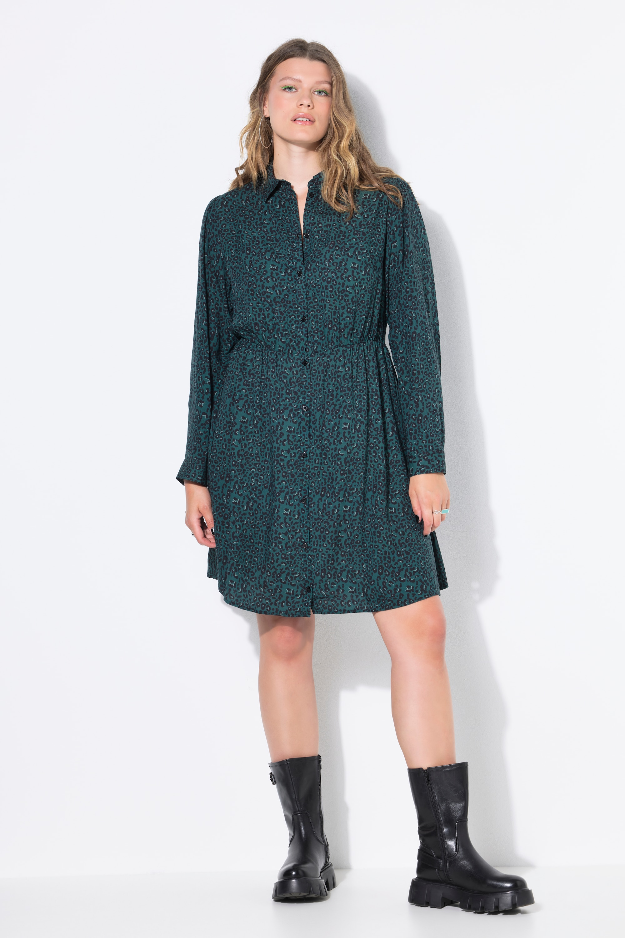 Robe coupe trapèze à imprimé léopard, STUDIO UNTOLD