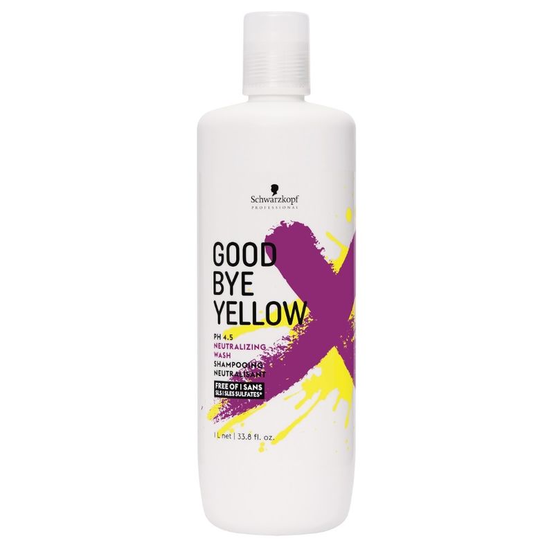 Shampoing déjaunisseur sans sulfates Goodbye Yellow, 1000ml