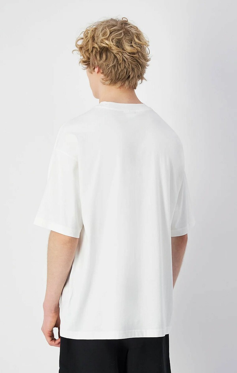 LOHEN HALF SLEEVE T-SHIRT ホワイト Merz B. Schwanen 206 Button Facing Shirt 1/1 Sleeve White
