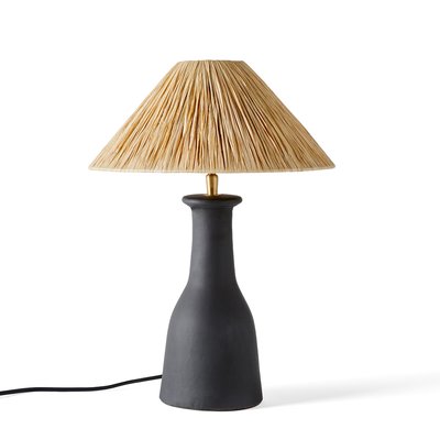 Madago Ceramic and Raffia Table Lamp LA REDOUTE INTERIEURS