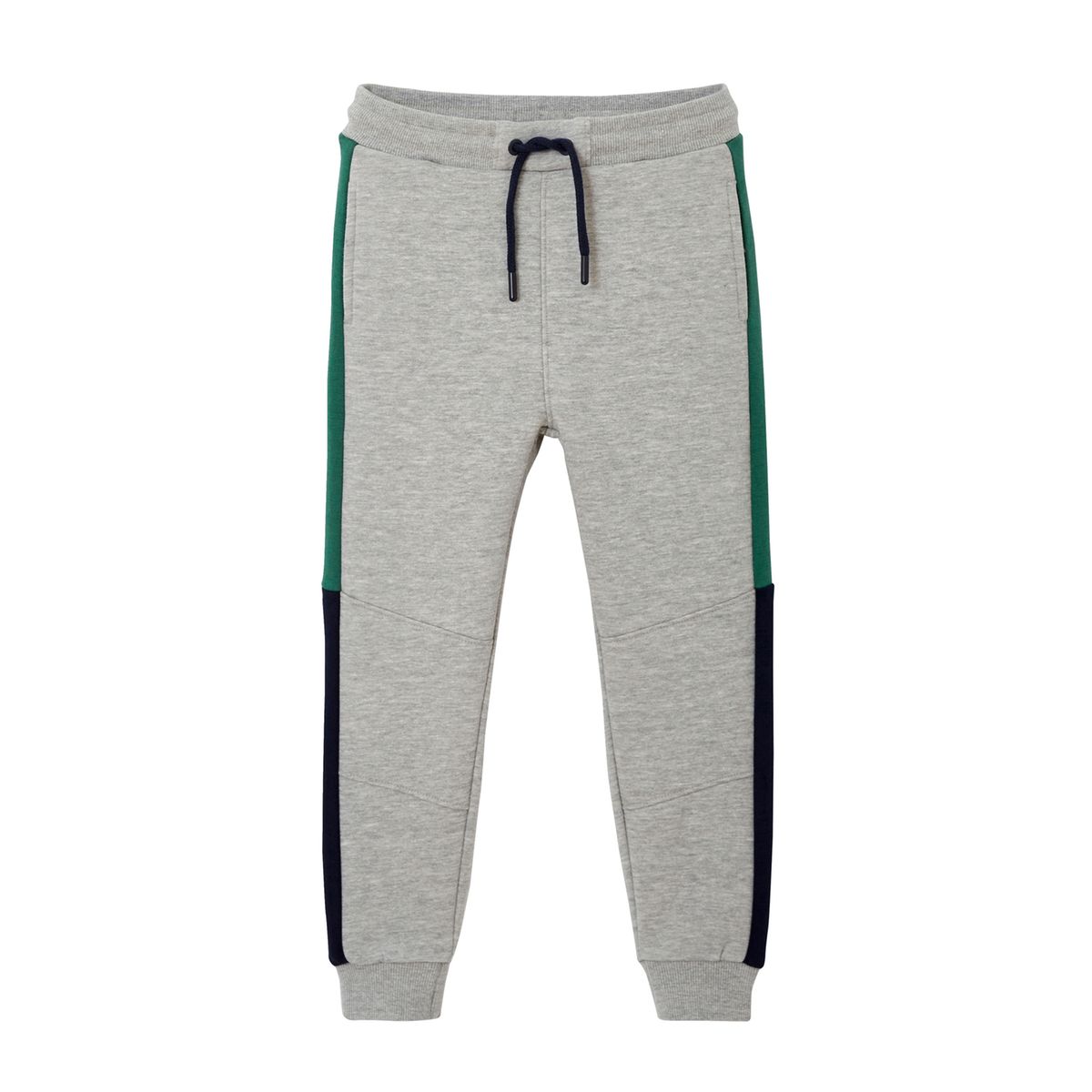 Vertbaudet Pantalon de Sport Fille en Molleton Bandes côtés Gris Clair 3A