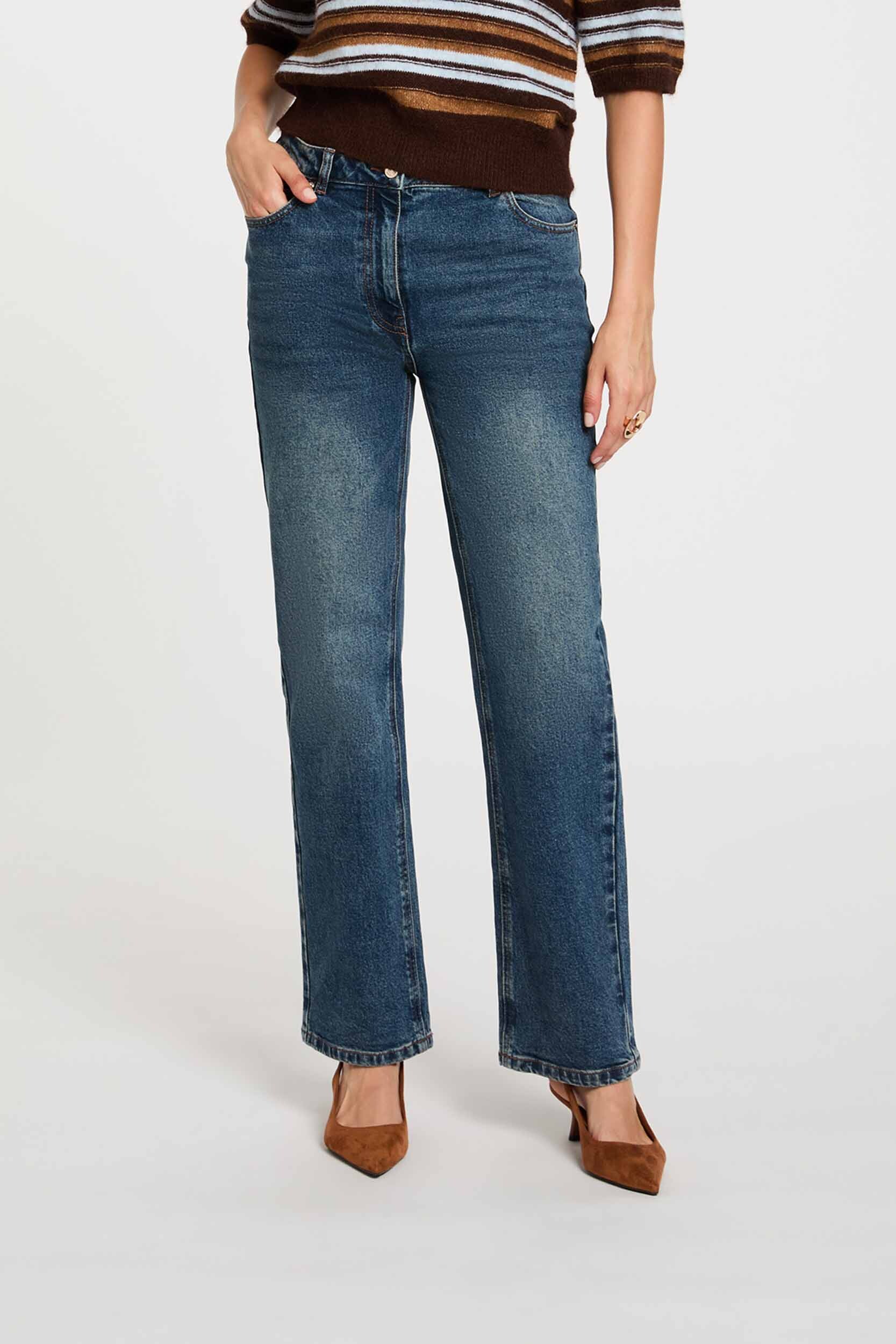 Jean droit taille haute, MORGAN