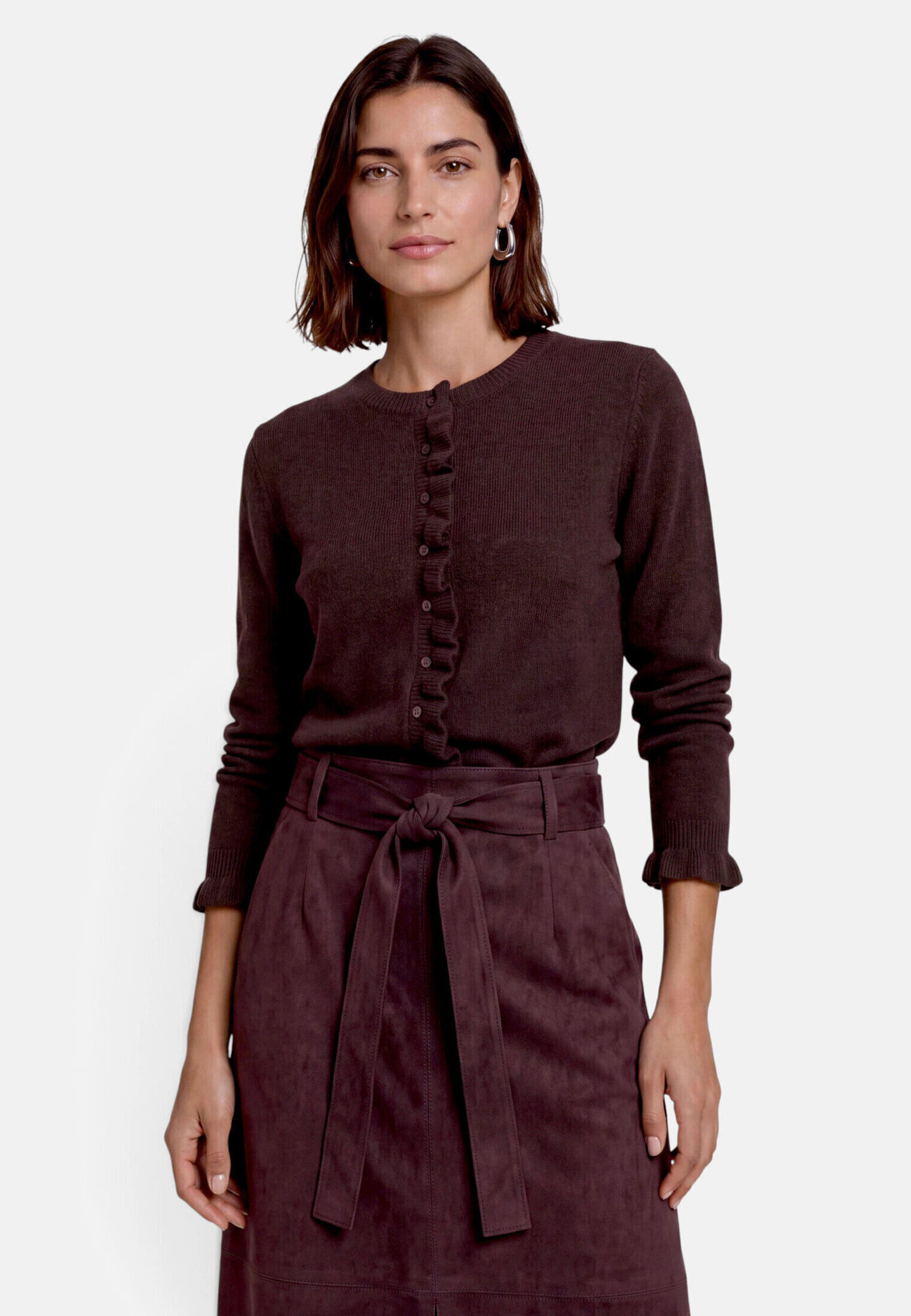 Cardigan en maille à ruches, ZERO