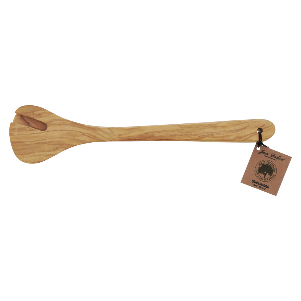 Service à salade Gingko en bois d'Olivier 30 cm, JEAN DUBOST