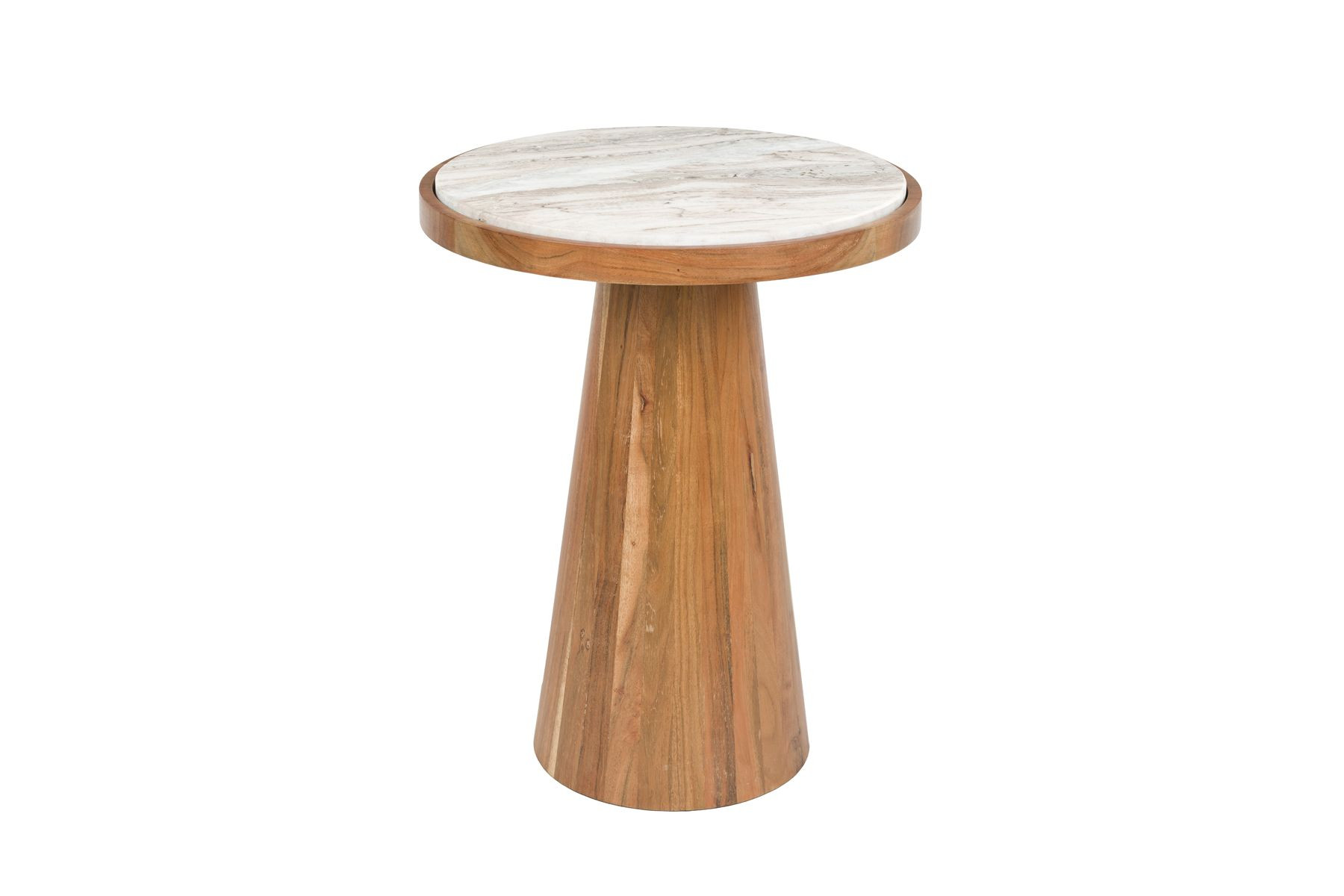 Table d'appoint ronde en bois, L.40, BOITE A DESIGN