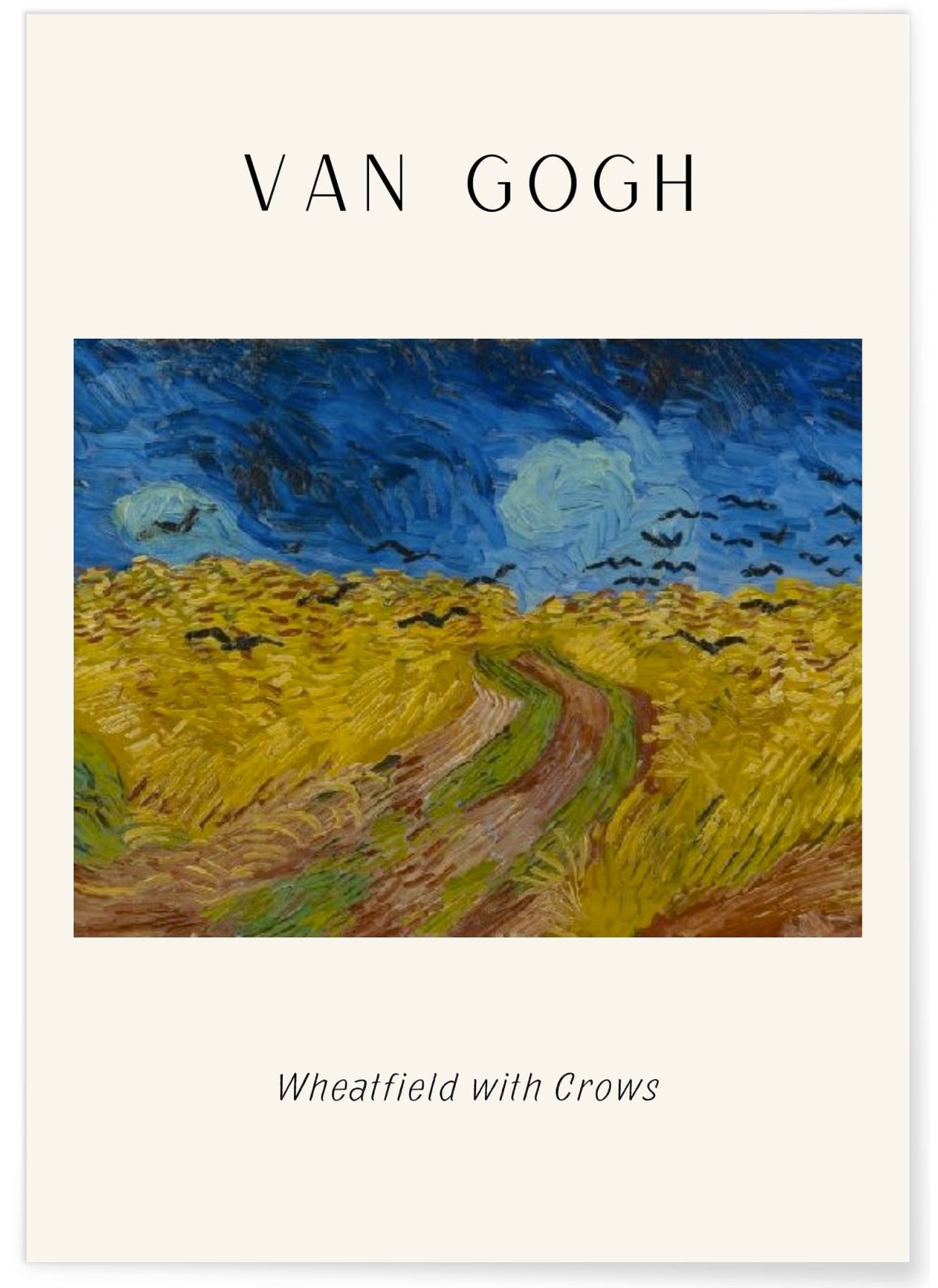 Affiche Van Gogh - Wheatfield with Crows, L'AFFICHERIE