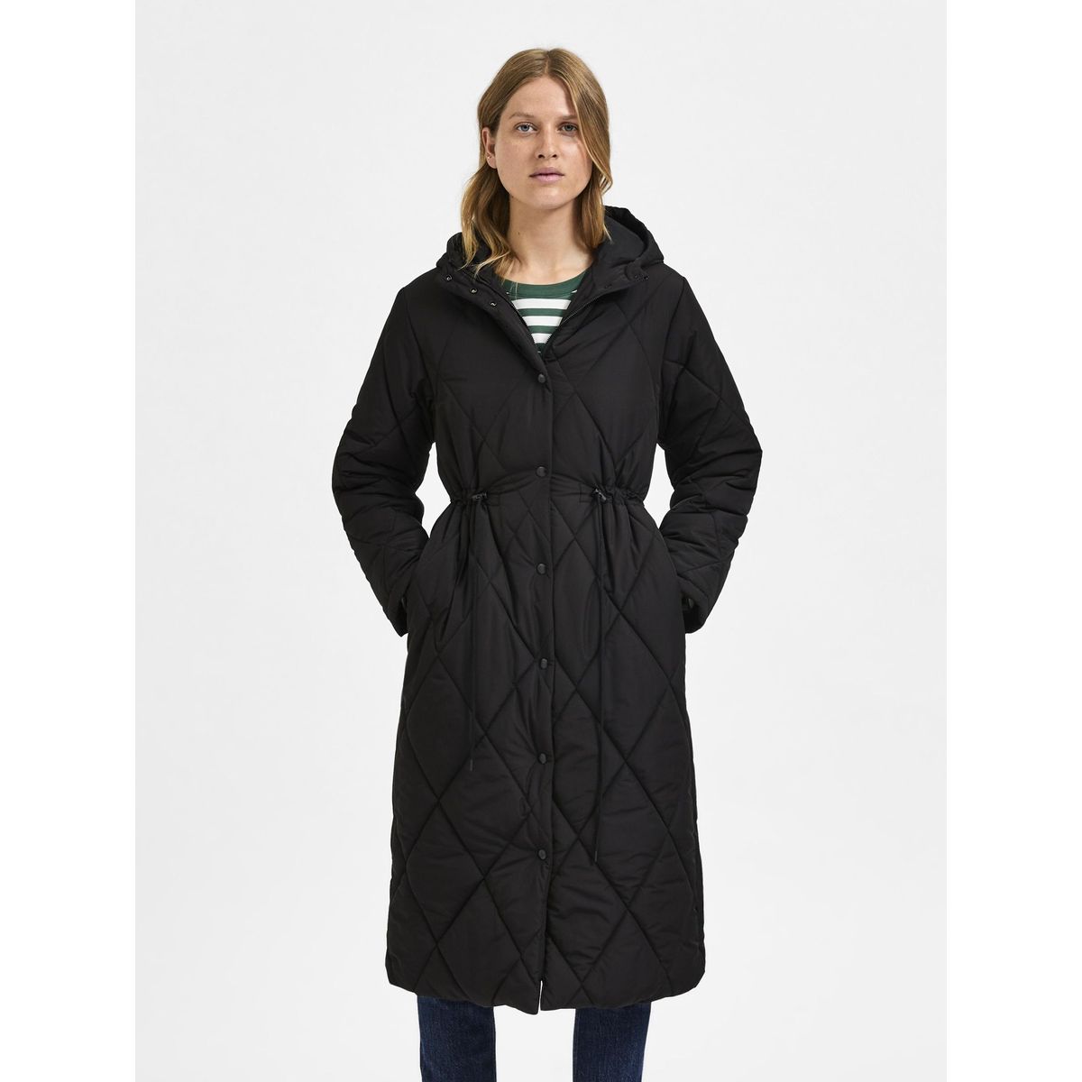 Manteau matelassé best sale femme noir