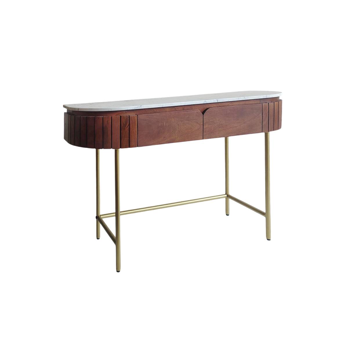 Console en bois de manguier et marbre SIENNE, MADE IN MEUBLES