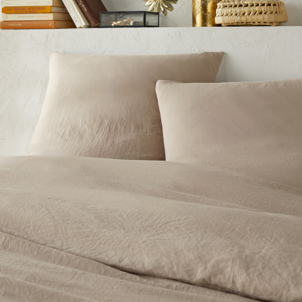 Abeero Home Parure de lit 4 pièces – Draps de lit de luxe rafraîchissants avec sangles élastiques aux coins, en microfibre – Poches profondes – Draps de lit et taies d'oreiller (très