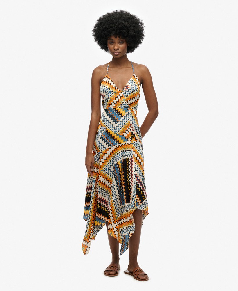 Robe Premium à Ourlet Mouchoir, SUPERDRY