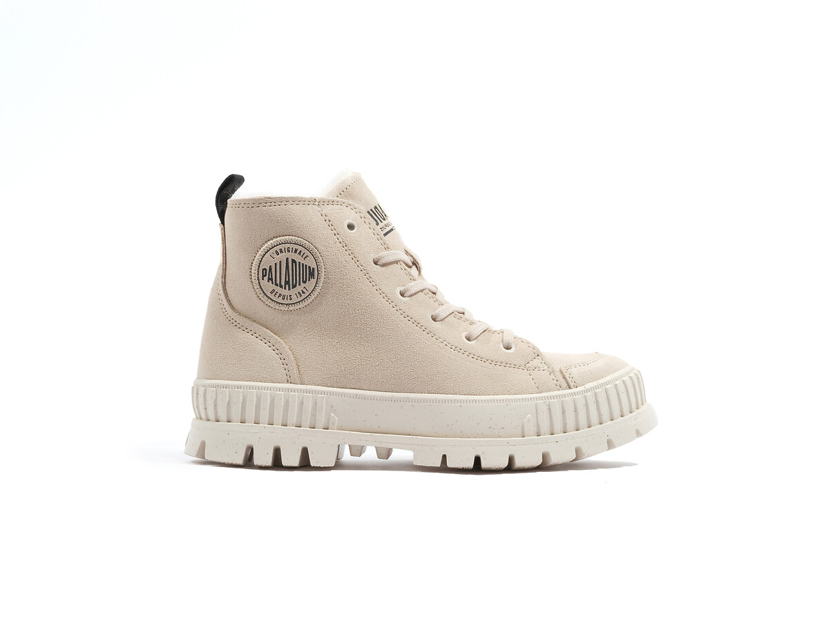 Palladium Botines de piel forrados Pallashock Zip Warm