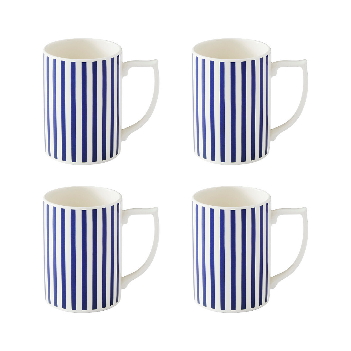 Set of 4 Steccato Narrow Stripe Mugs, SPODE