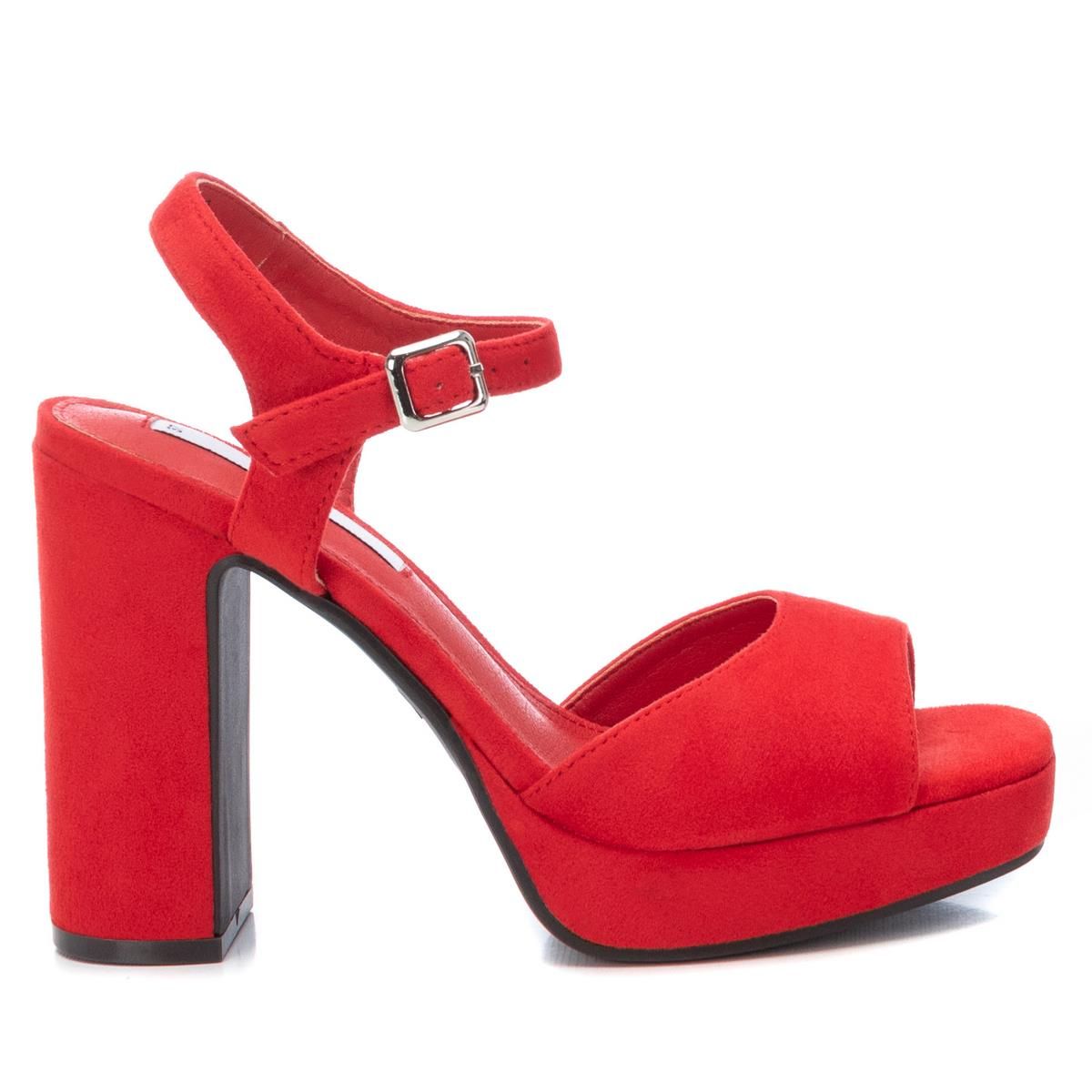 Sandale rouge talon hot sale