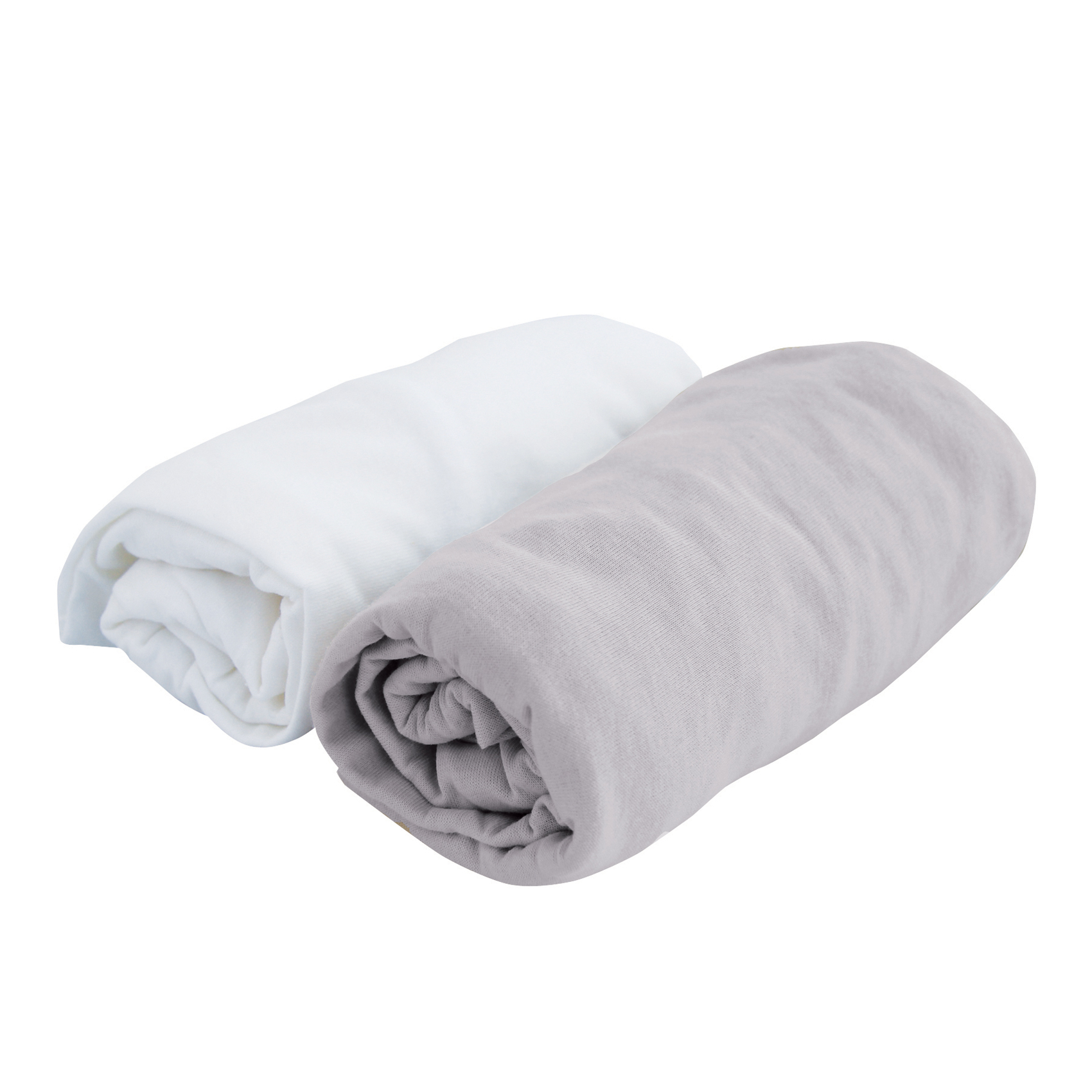 Duo de draps housse en jersey, DOMIVA