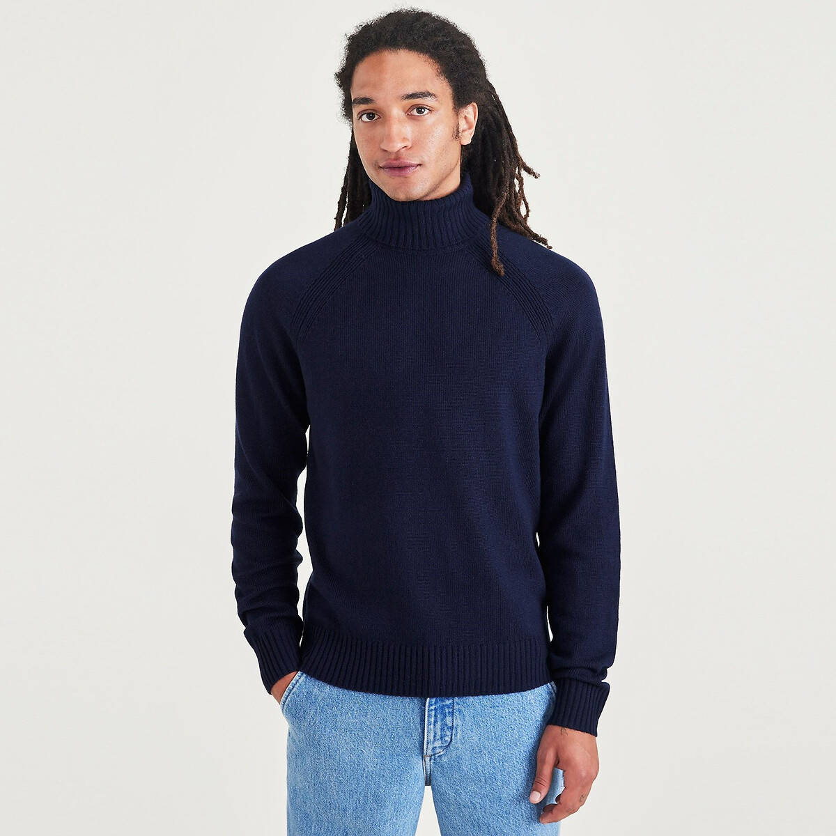 Turtleneck on sale navy blue