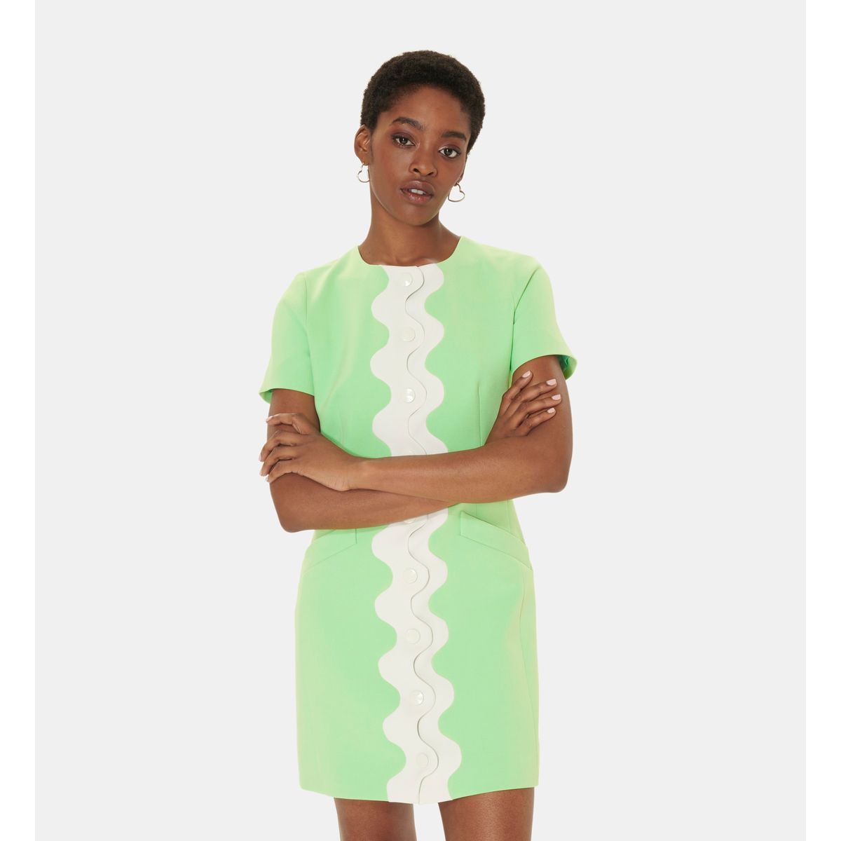 Robe courte vert menthe deals