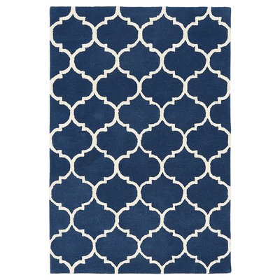 Ogee Hand Tufted Trellis Patterned Rug in 100% Wool SO'HOME