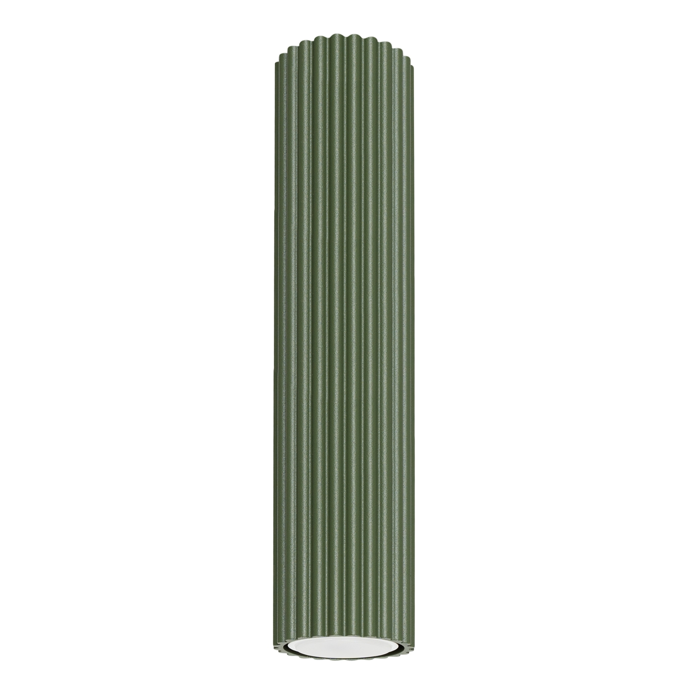 Plafonnier Aluminium Vert Olive GU10 1 Karbon 30, EDEN