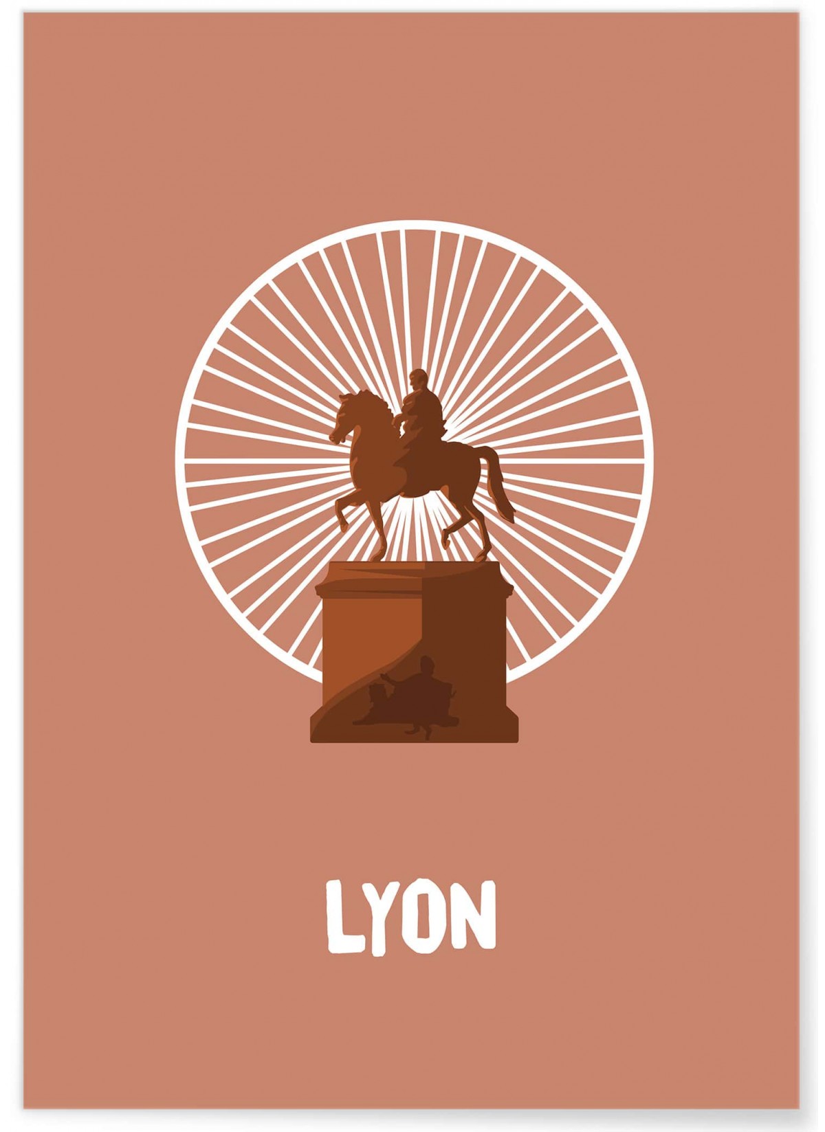 Affiche ville Minimaliste Lyon, L'AFFICHERIE